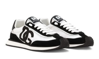 Dolce & Gabbana DG Cushion mixed-material "White/Black"