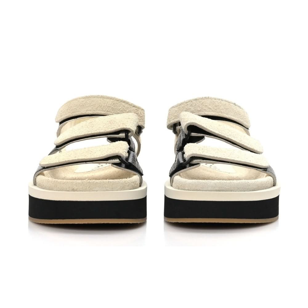 CHANEL Suede Calfskin Velcro "Ivory" - kickpit