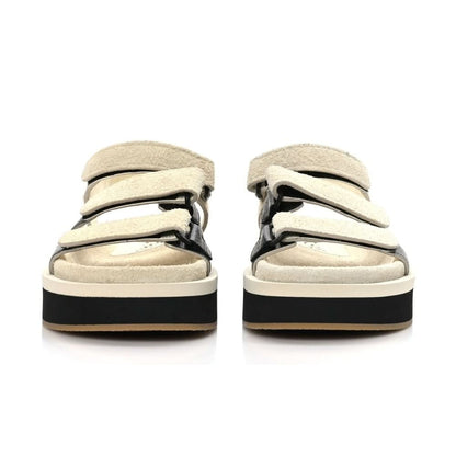 CHANEL Suede Calfskin Velcro "Ivory" - kickpit