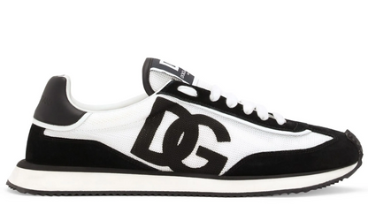 Dolce & Gabbana DG Cushion mixed-material "White/Black"