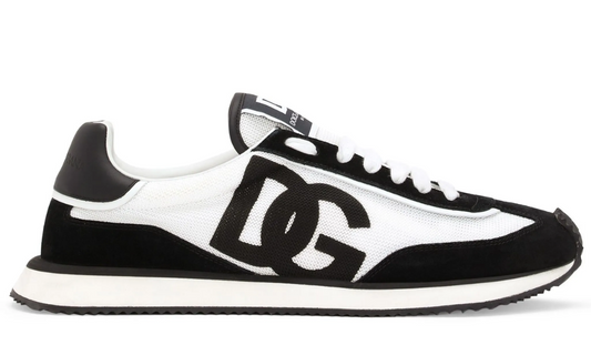 Dolce & Gabbana DG Cushion mixed-material "White/Black"