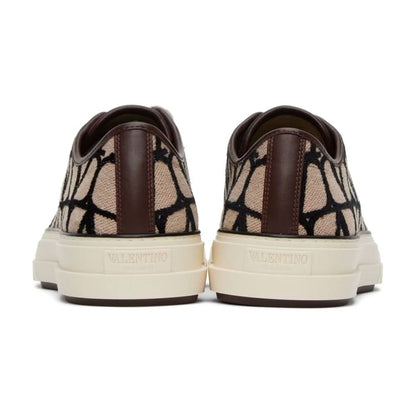 Valentino Garavani Beige & Black Totaloop Sneaker - kickpit