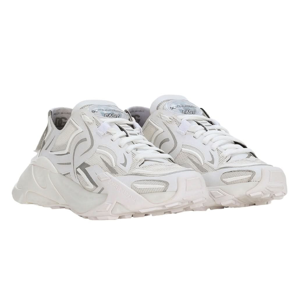 Dolce & Gabbana Technical fabric Fast sneakers 'White' - kickpit