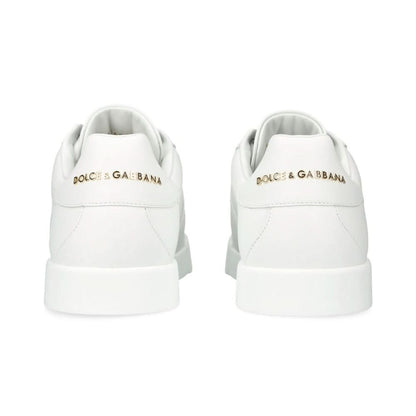 DOLCE & GABBANA  Leather Portofino Buckle "White" - kickpit