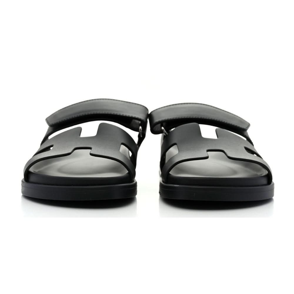 HERMÈS PRE-LOVED Chypre Sandals "Black" - kickpit