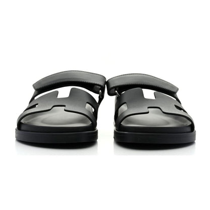 HERMÈS PRE-LOVED Chypre Sandals "Black" - kickpit