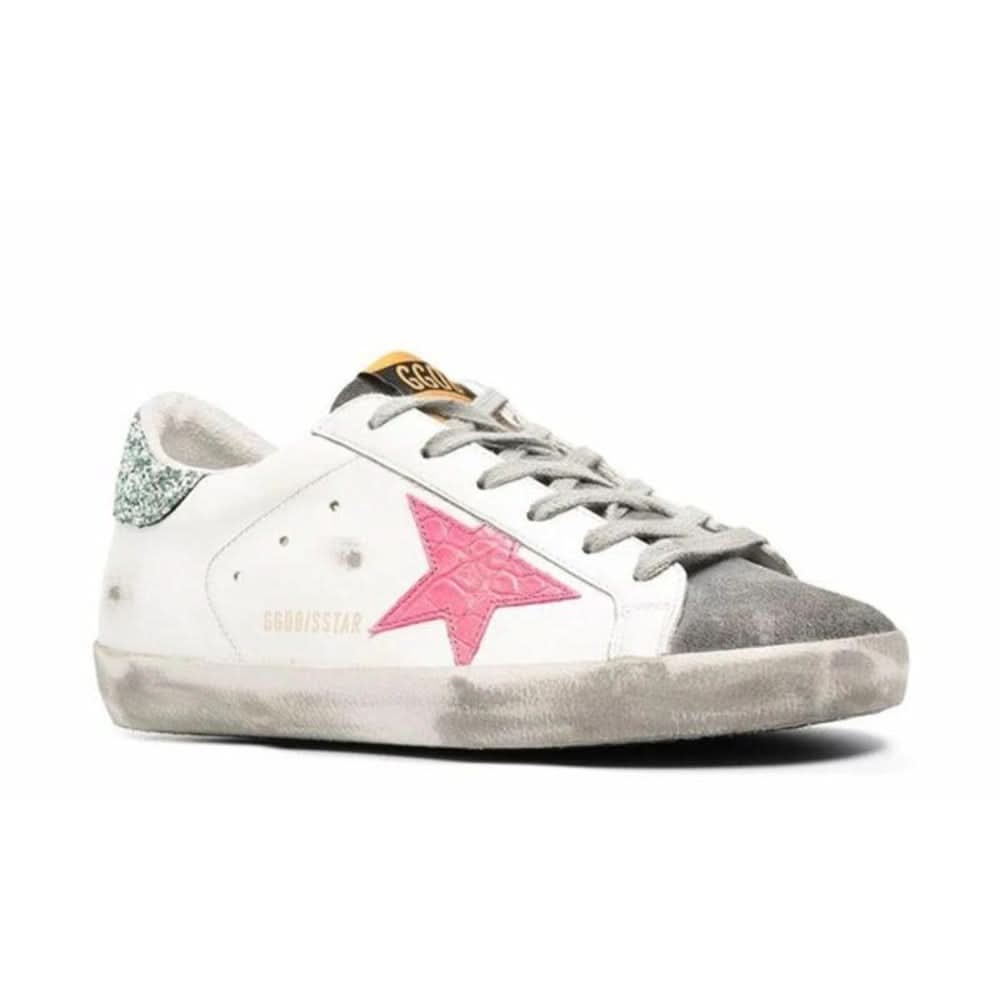 Golden Goose Wmns Superstar 'White Light Gray Pink' - kickpit
