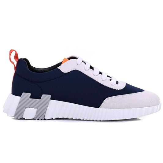 Hermès Suede and Nylon Boucning "Navy Blue/Grey" - kickpit