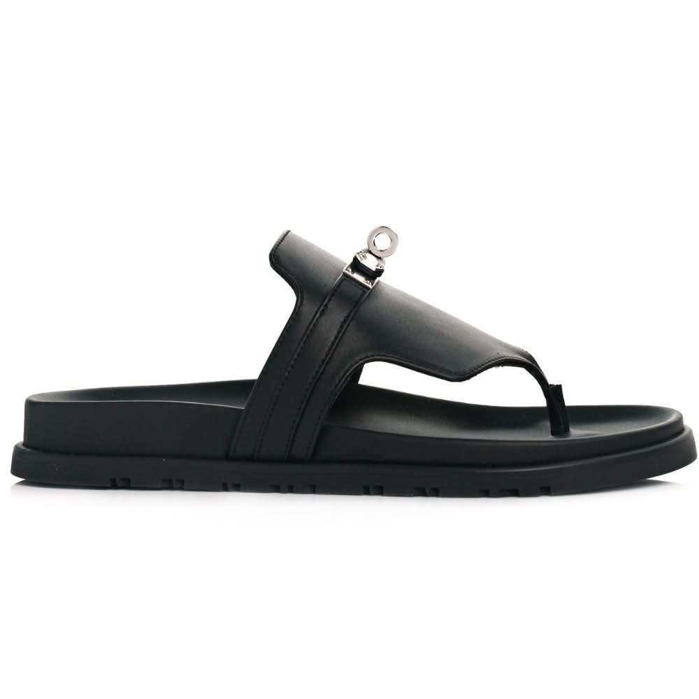 HERMES Empire sandal "Black" - kickpit