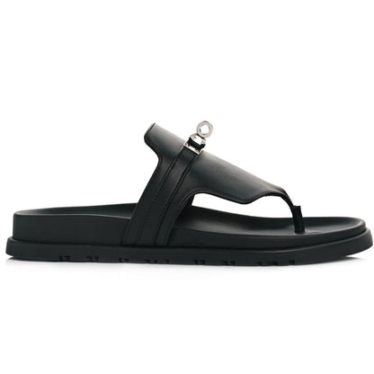 HERMES Empire sandal "Black" - kickpit