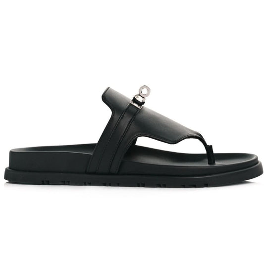 HERMES Empire sandal "Black" - kickpit
