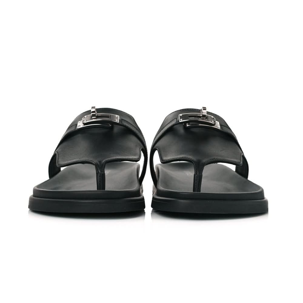 HERMES Empire sandal "Black" - kickpit