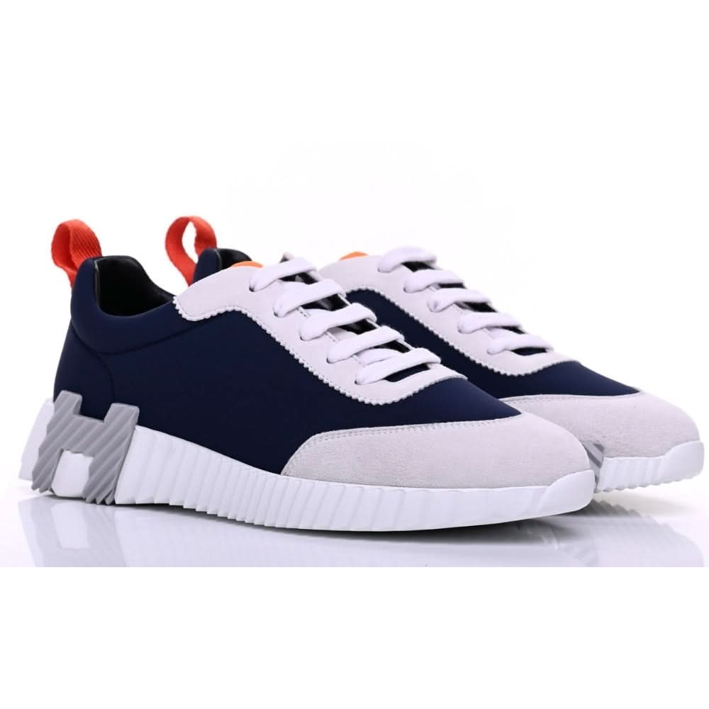 Hermès Suede and Nylon Boucning "Navy Blue/Grey" - kickpit