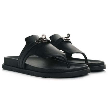 HERMES Empire sandal "Black" - kickpit
