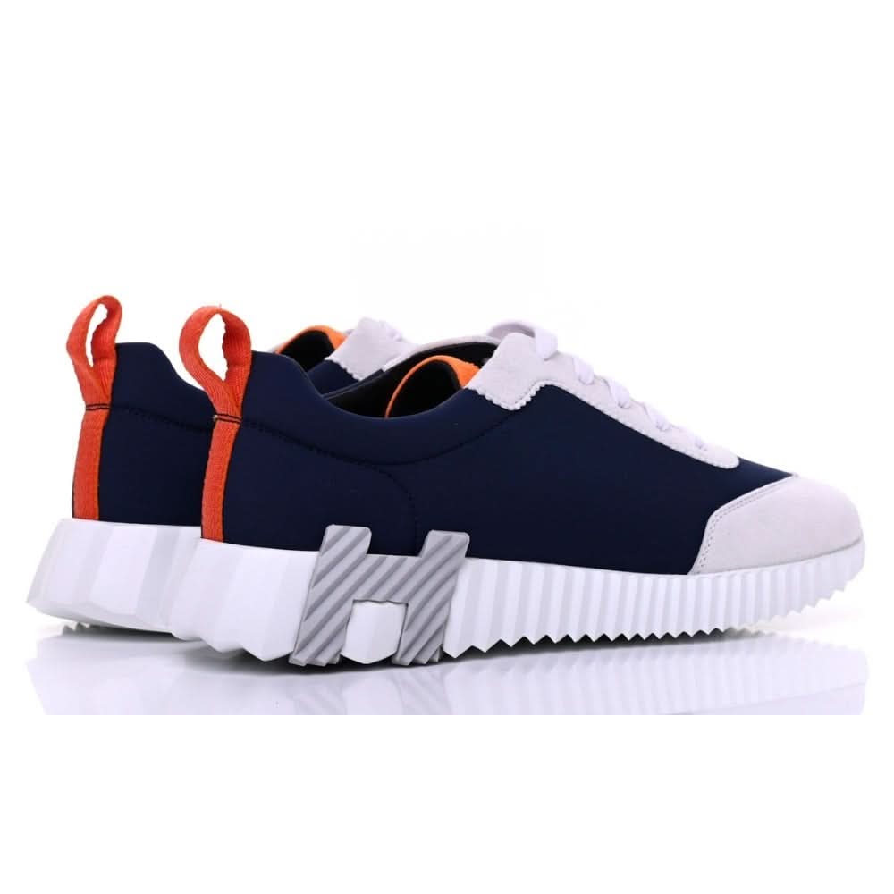 Hermès Suede and Nylon Boucning "Navy Blue/Grey" - kickpit