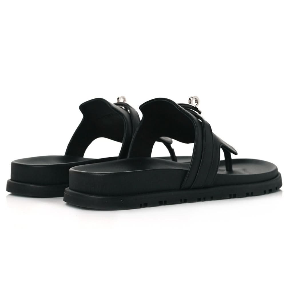 HERMES Empire sandal "Black" - kickpit