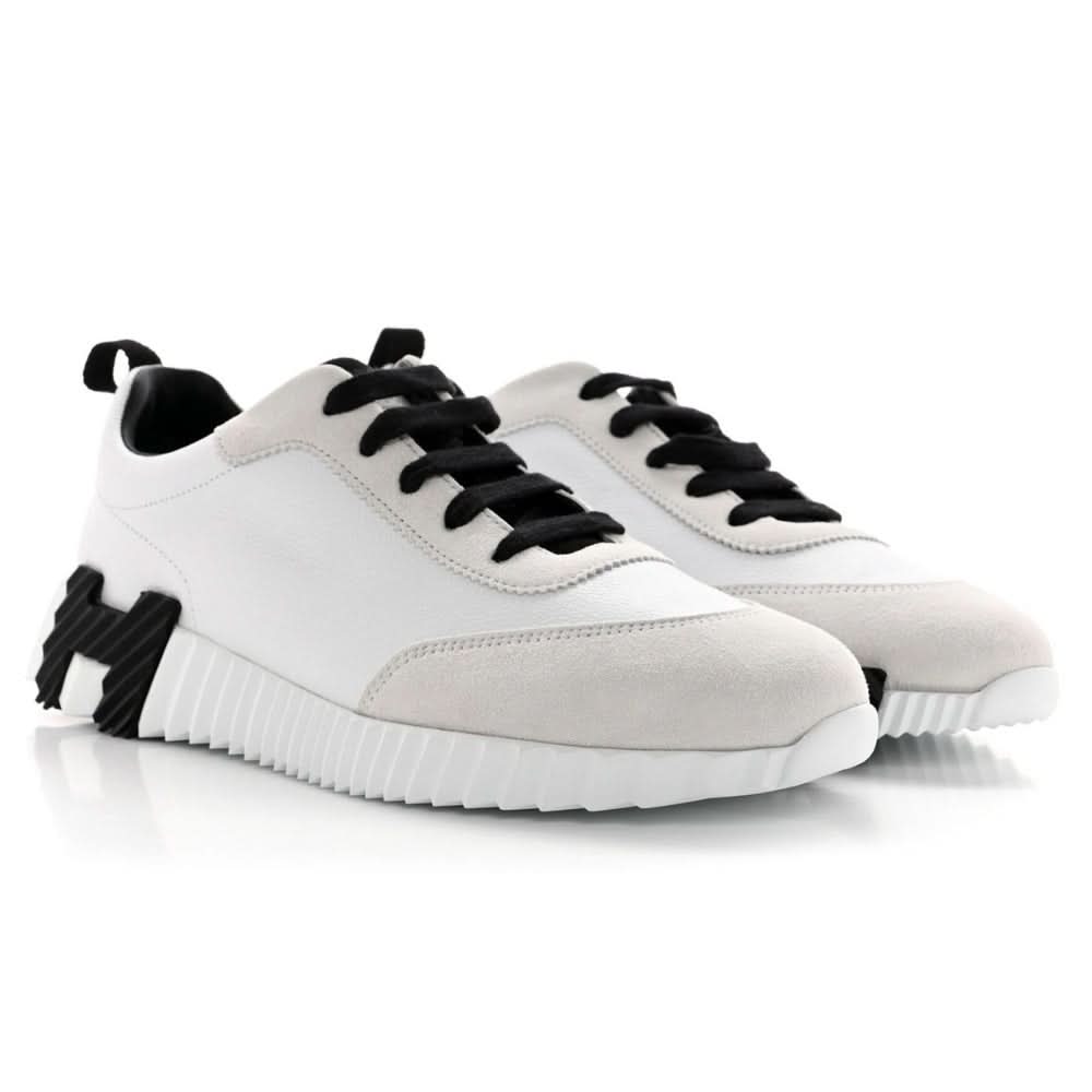 Hermès Pre-Owned Bouncing sneakers "White Beige black" - kickpit