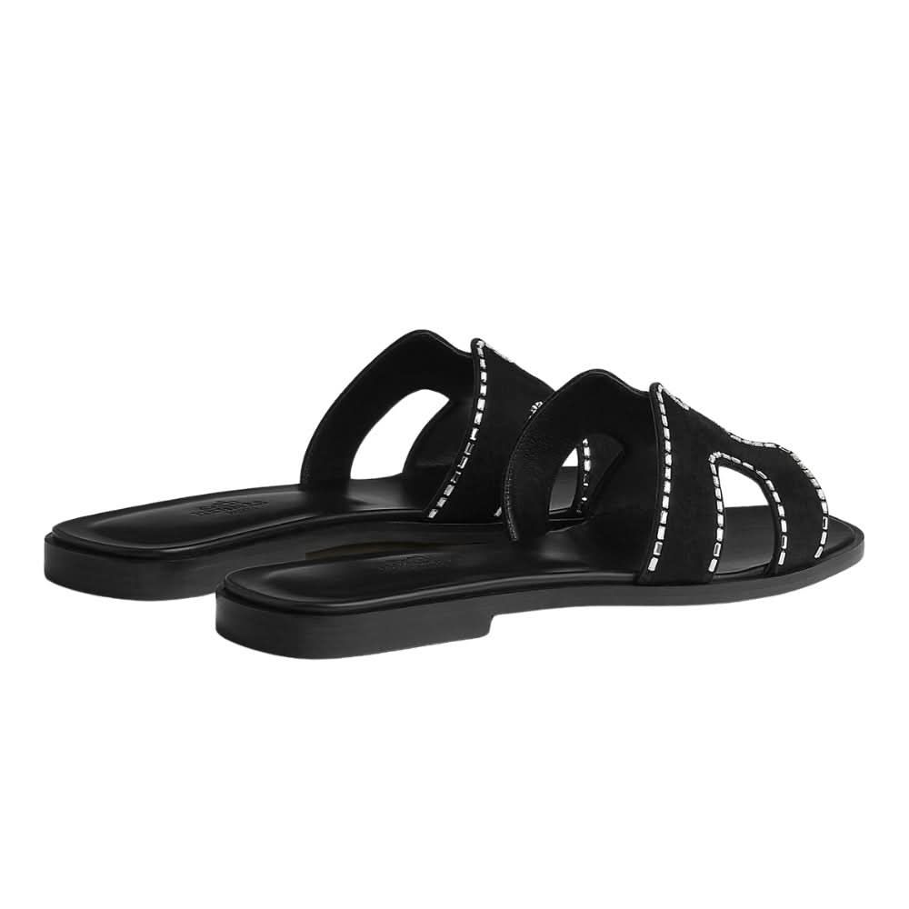 HERMES Oran Sandal "Black" - kickpit