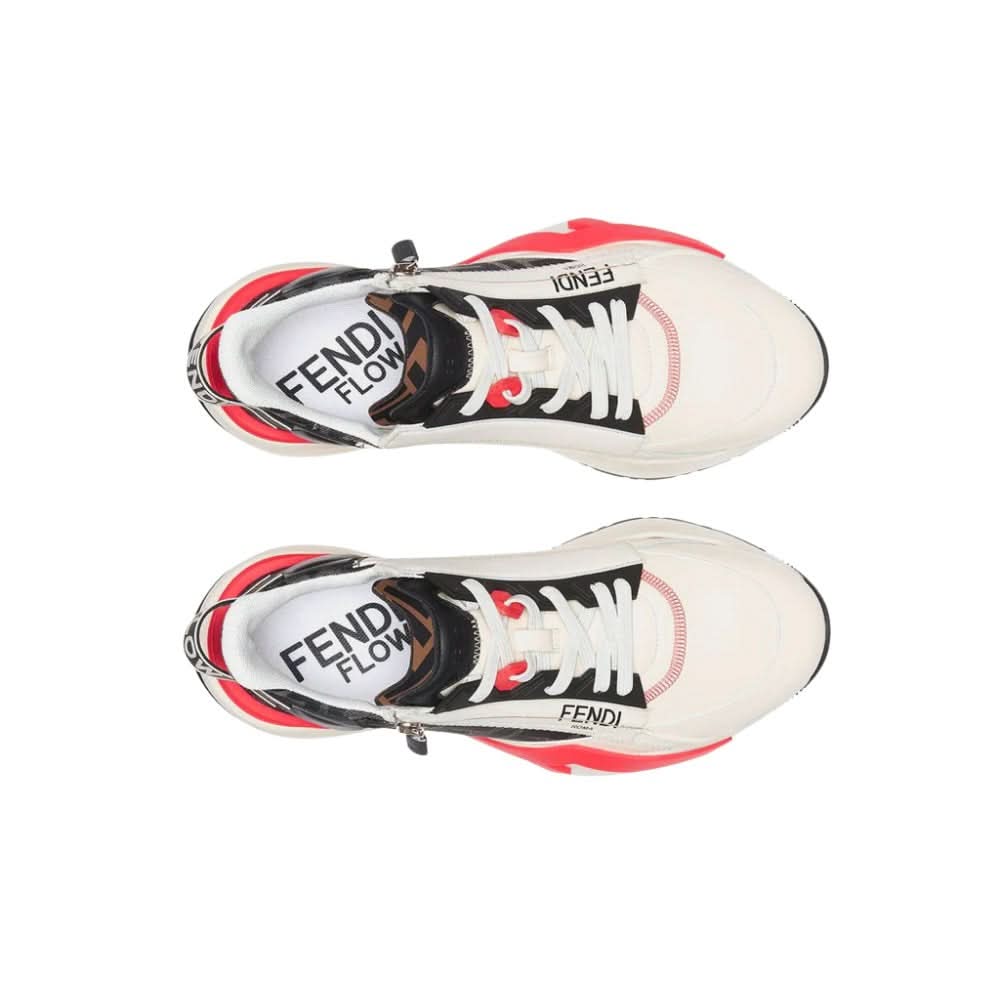 Fendi  Flow Runner Lunar New Year Capsule White Low Top Trainers - kickpit