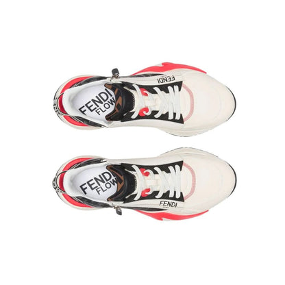 Fendi  Flow Runner Lunar New Year Capsule White Low Top Trainers - kickpit
