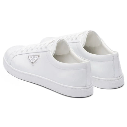 Prada Brushed Leather Sneaker 'White' - kickpit
