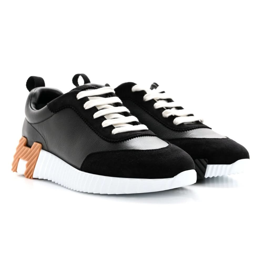 Hermès Air Mesh Suede Goatskin Bouncing "Black" - kickpit