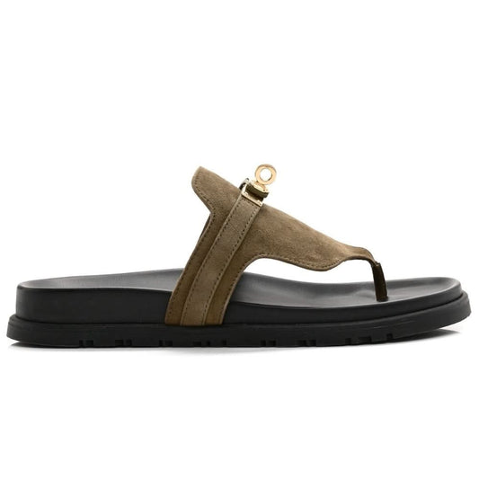 HERMES Empire sandal "Green" - kickpit