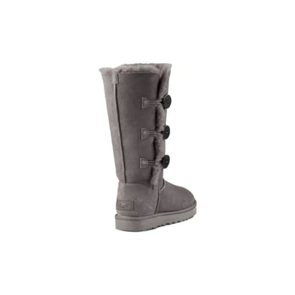 UGG Bailey Button Triplet II Chestnut Boots 'Grey' - kickpit