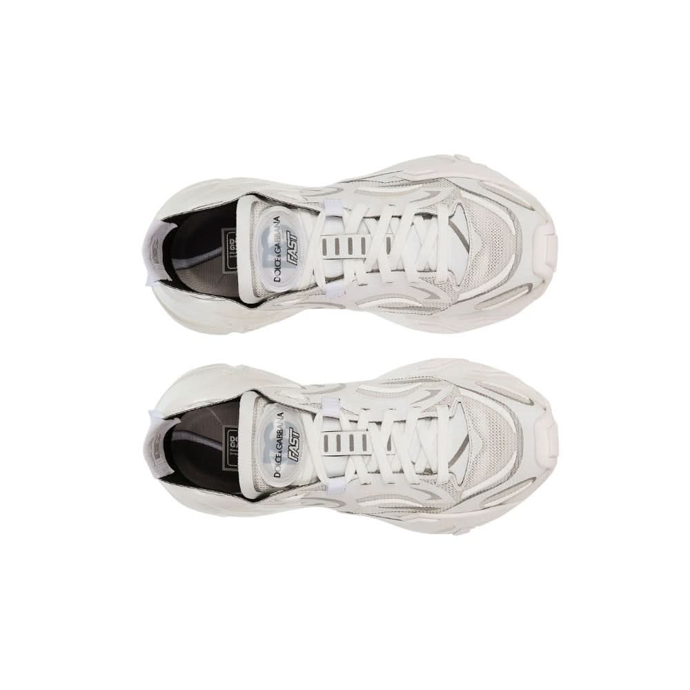 Dolce & Gabbana Technical fabric Fast sneakers 'White' - kickpit