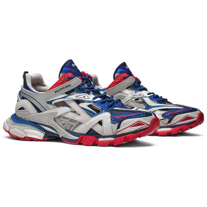 Balenciaga Men's Beige And Blue Track 2 - kickpit