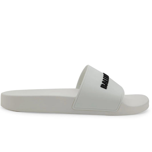 Balenciaga - Logo Rubber Slides - kickpit