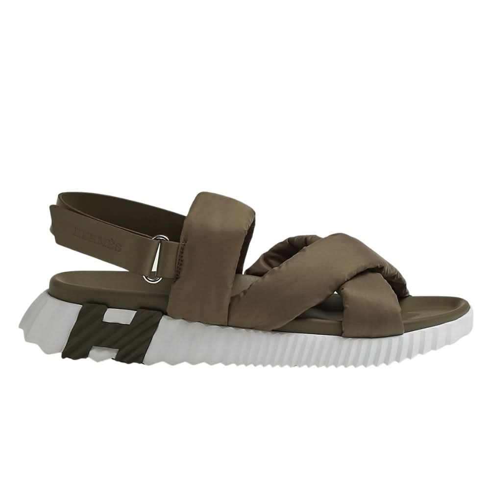 Hermes Electric sandal "Tundra Green" - kickpit