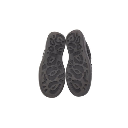 Alexander McQueen oversized Black Crystal Embellished Leather Oversized Sneakers - kickpit