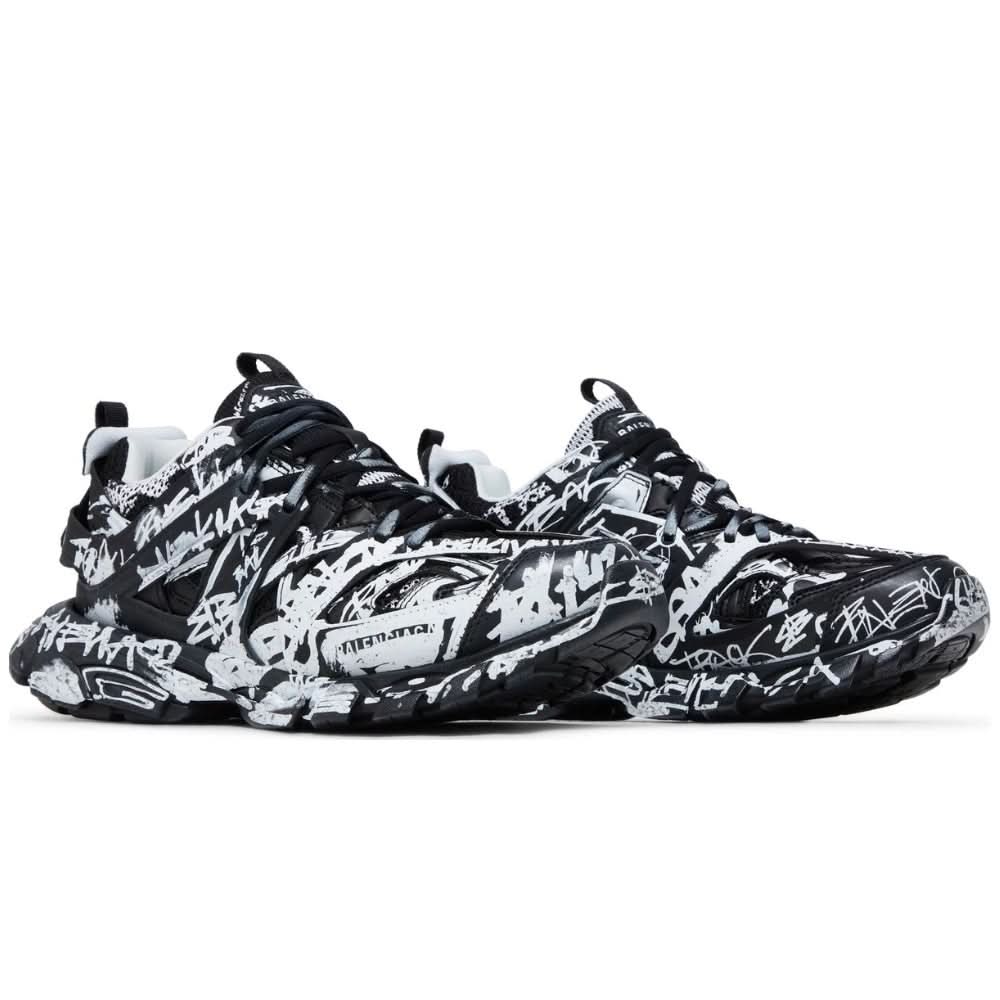 Balenciaga Track Sneaker 'Graffiti - Black White' - kickpit