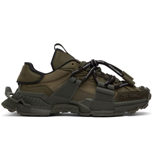 Dolce & Gabbana Khaki Space Low-Top Sneakers - kickpit