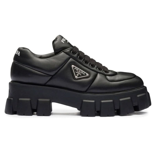 Prada Soft 55mm leather lace-up shoes - kickpit