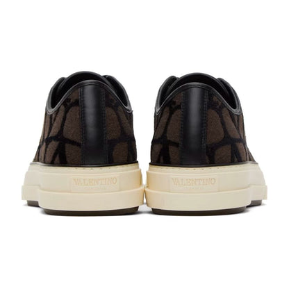 Valentino Garavani Brown Iconographe Totaloop Sneakers - kickpit