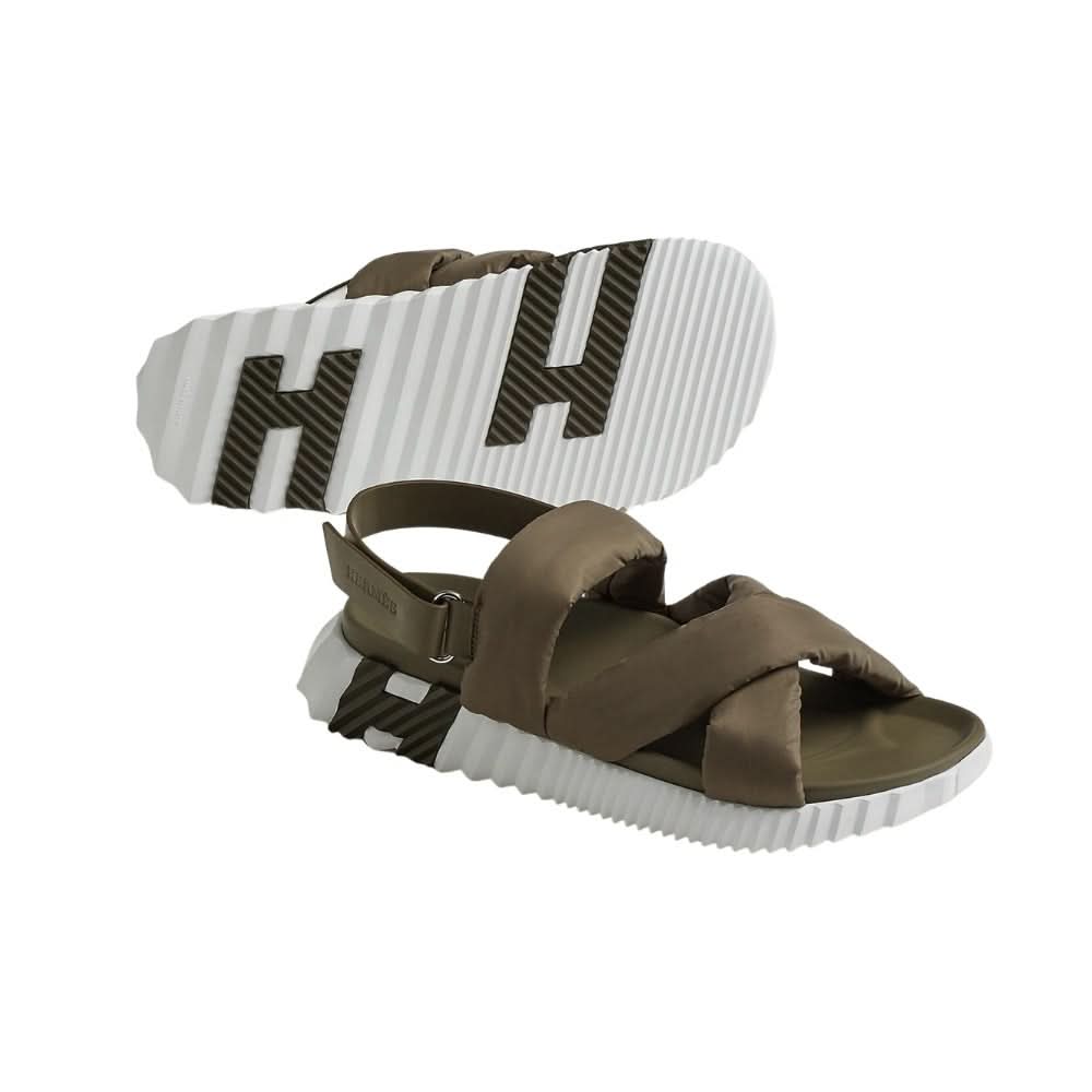 Hermes Electric sandal "Tundra Green" - kickpit