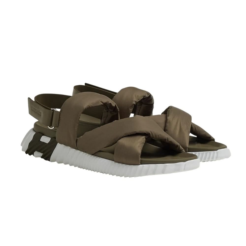 Hermes Electric sandal "Tundra Green" - kickpit