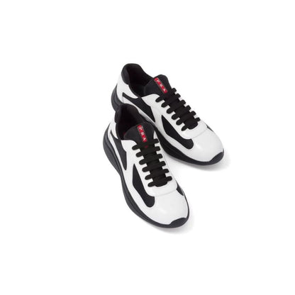 Prada  America's Cup Patent Leather "White / Black" - kickpit