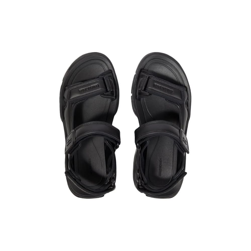 Balenciaga Tourist Sandal 'All Black' - kickpit