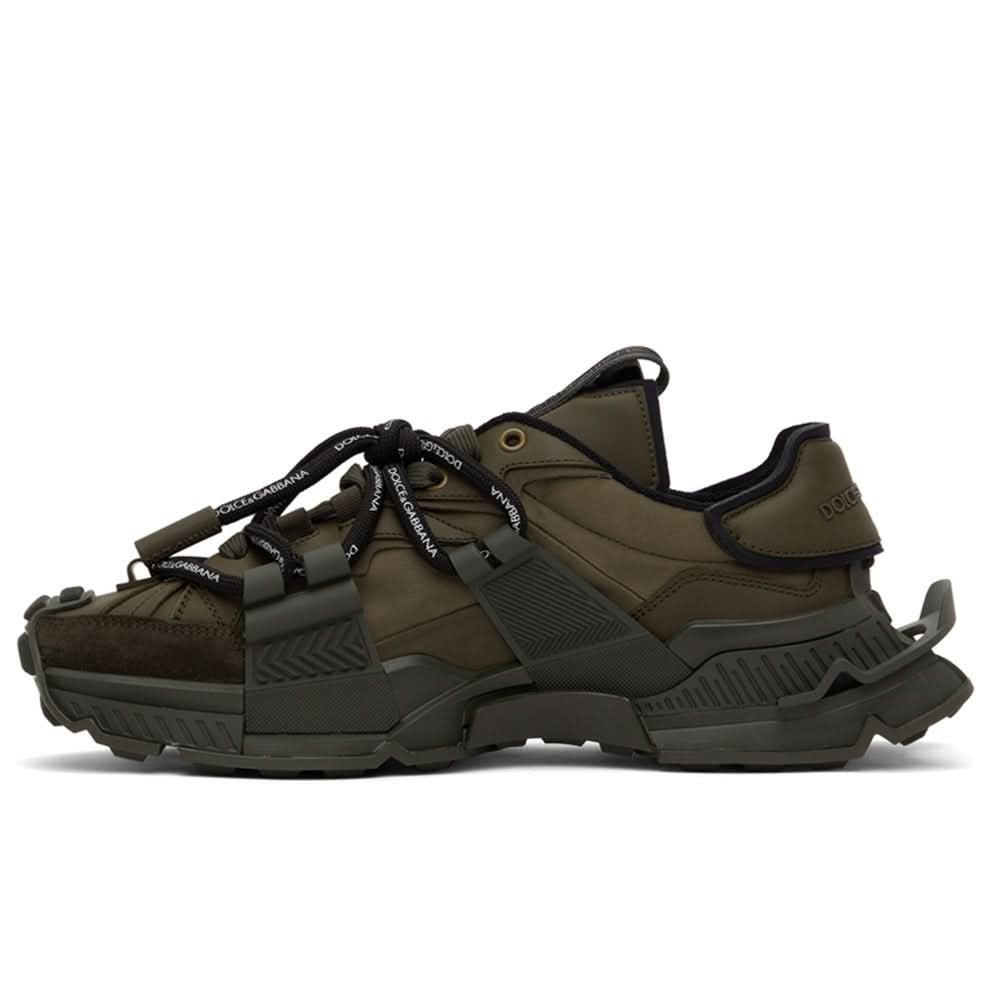 Dolce & Gabbana Khaki Space Low-Top Sneakers - kickpit