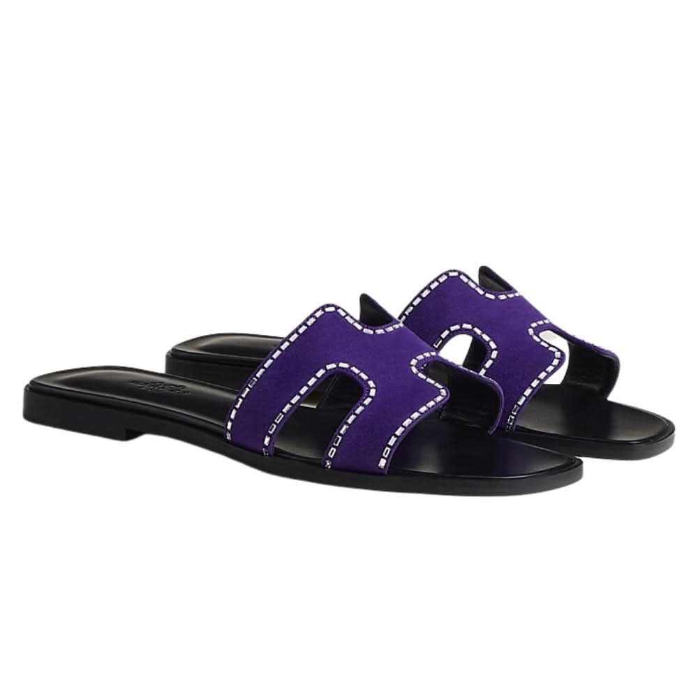 HERMES Oran Sandal "Violet Majorette" - kickpit