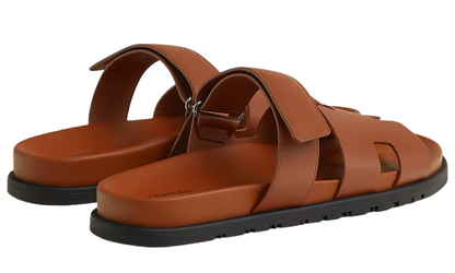 Hermes Chypre sandal "Golden Brown"