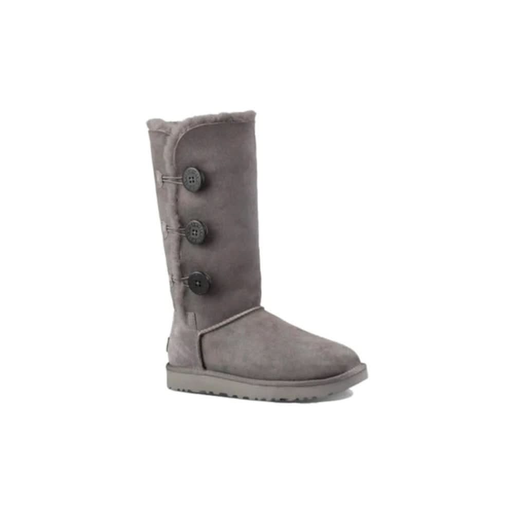 UGG Bailey Button Triplet II Chestnut Boots 'Grey' - kickpit