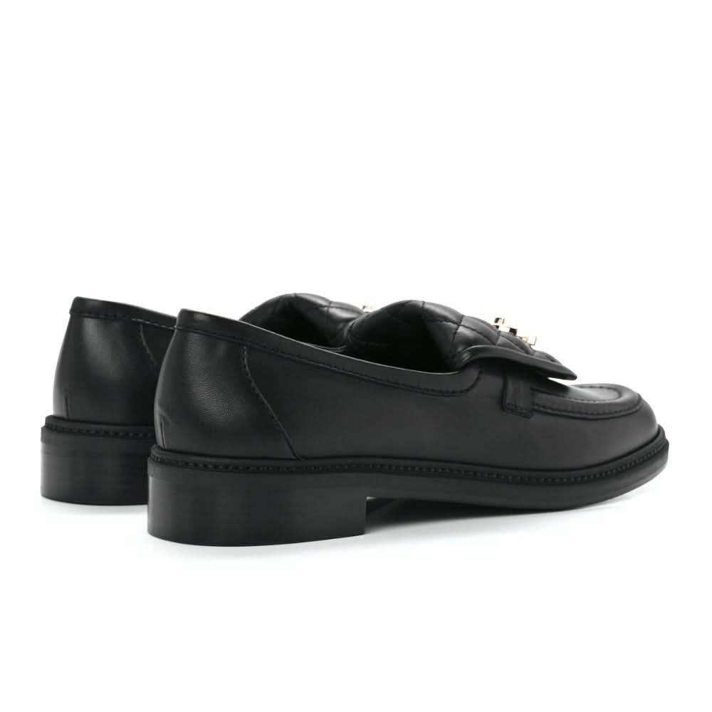 CHANEL Lambskin Quilted CC Turnlock Loafers 41 Black - kickpit