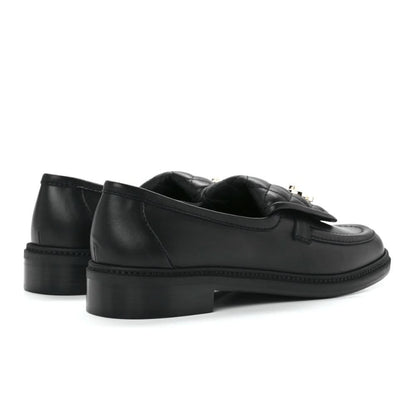 CHANEL Lambskin Quilted CC Turnlock Loafers 41 Black - kickpit