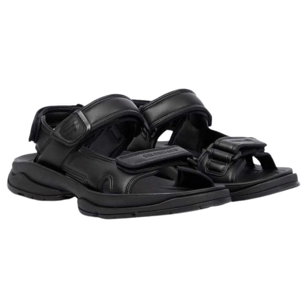 Balenciaga Tourist Sandal 'All Black' - kickpit