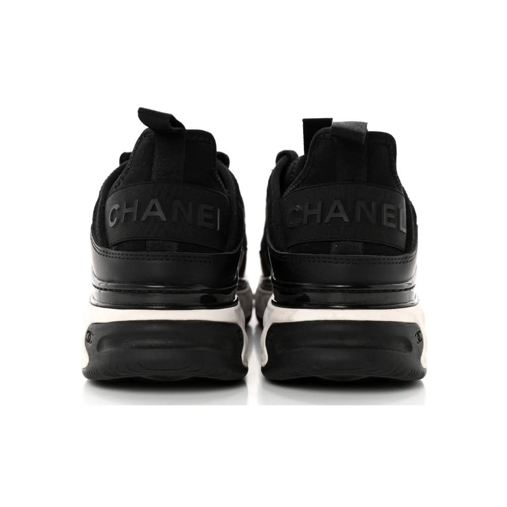 Chanel Velvet Calfskin & Mixed Fibers Sneaker 'Black' - kickpit