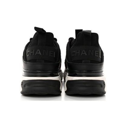 Chanel Velvet Calfskin & Mixed Fibers Sneaker 'Black' - kickpit